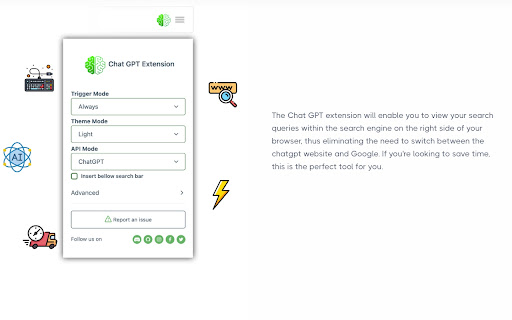 ChatGPT Extension screenshot
