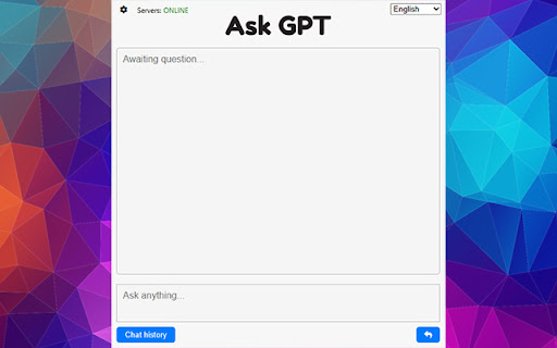 ChatGPT Chrome Extension screenshot