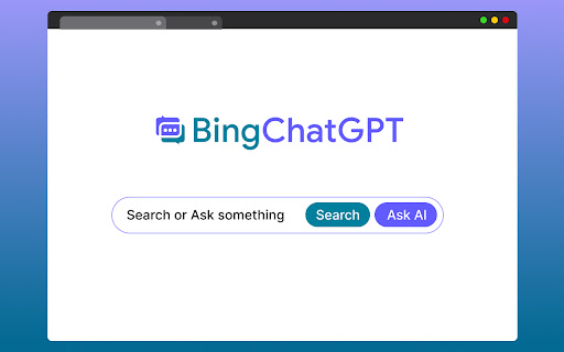 AI Bing ChatGPT on Chrome New Tab screenshot