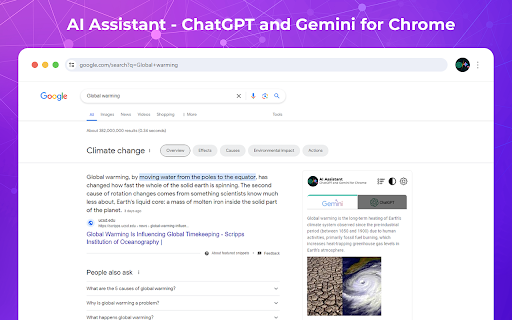 AI Assistant - ChatGPT and Gemini for Chrome screenshot