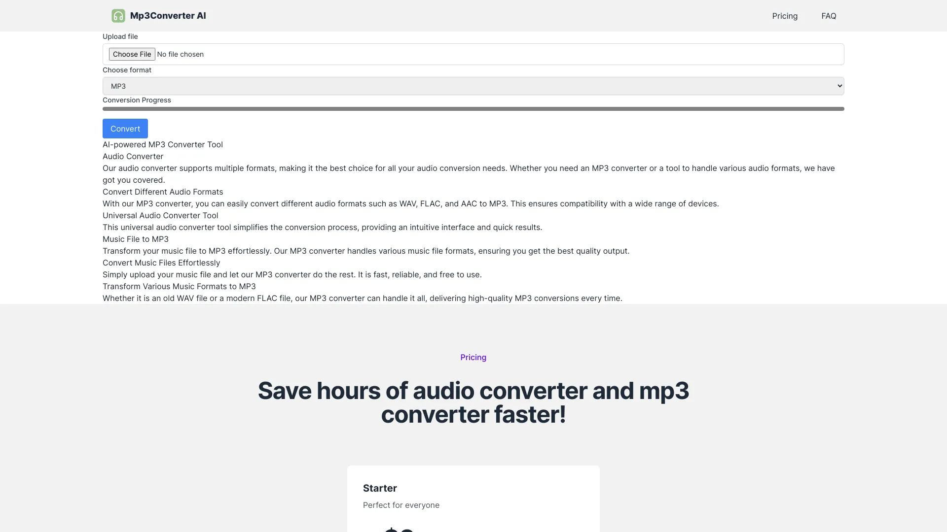 Mp3Converter AI screenshot