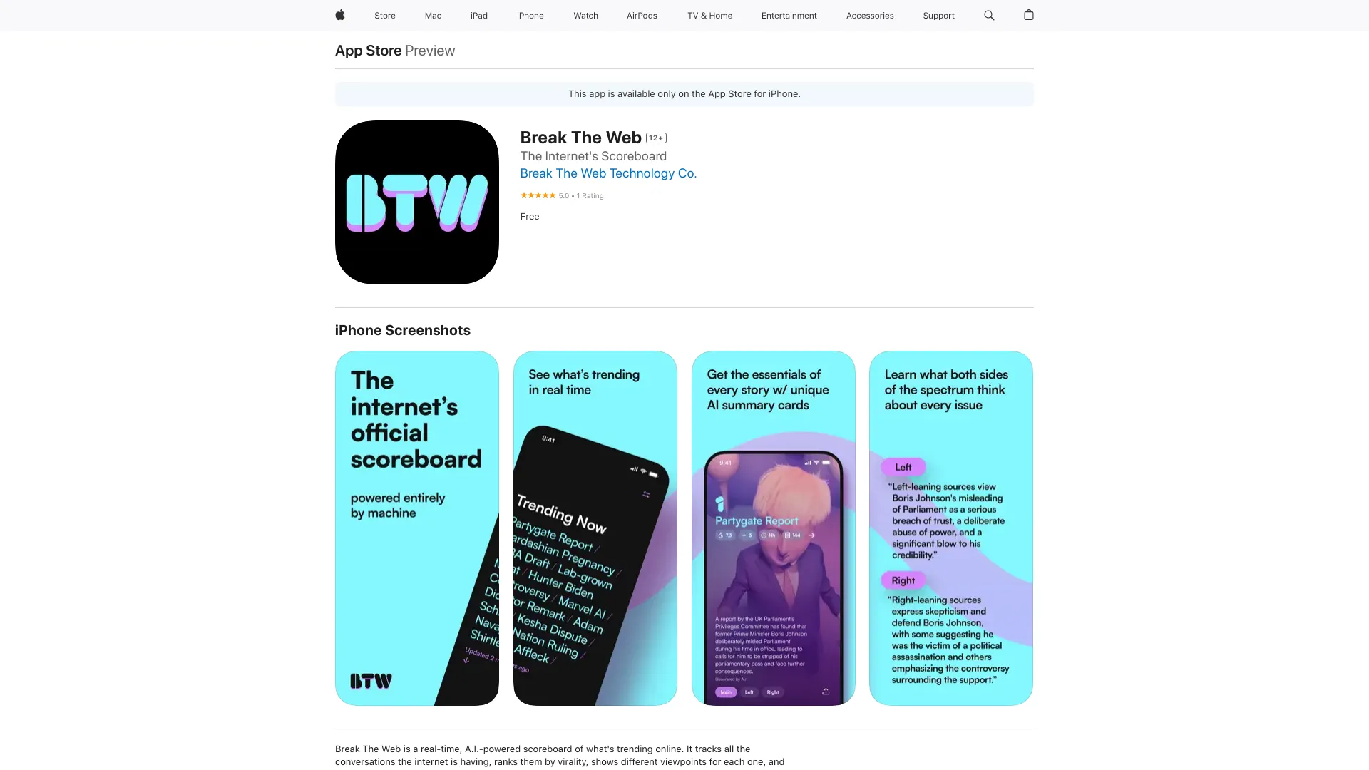 Break The Web screenshot