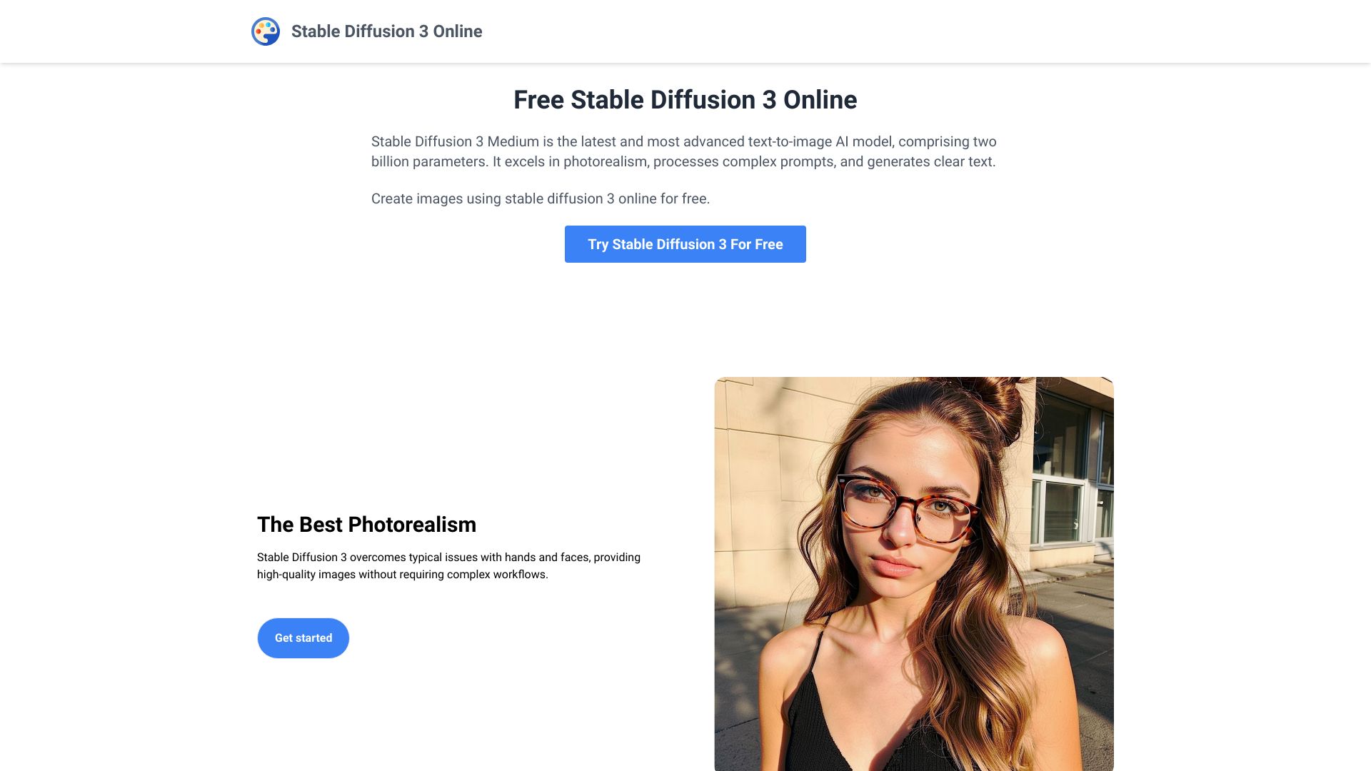 Stable Diffusion 3 Medium Demo Online screenshot
