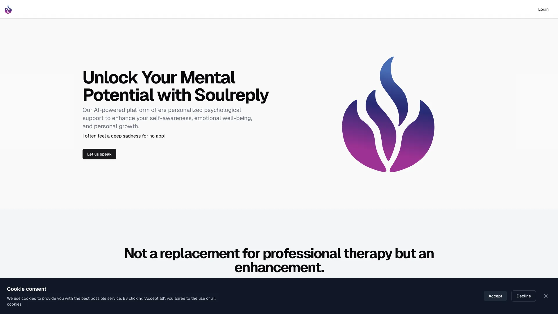 Soulreply screenshot