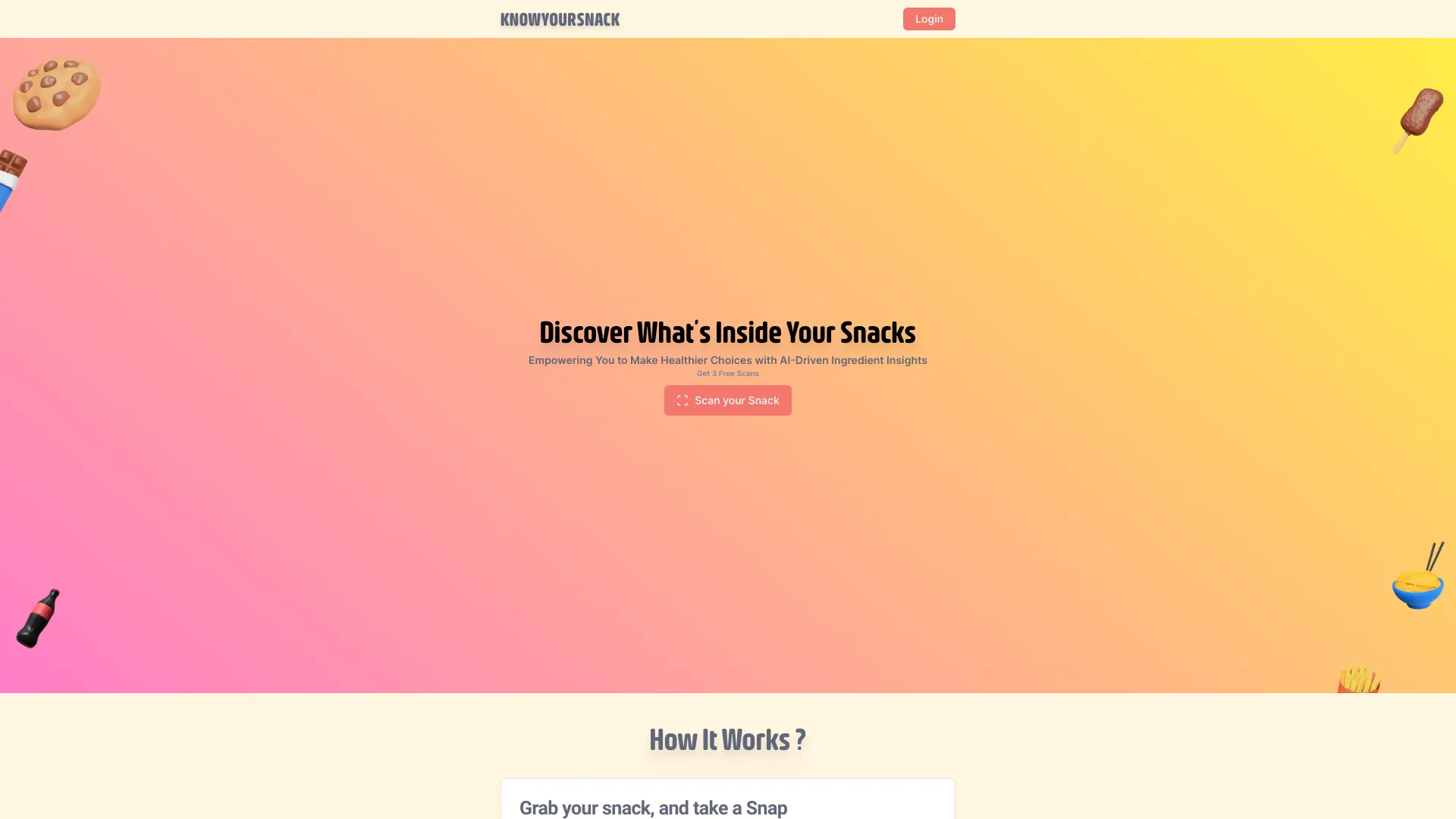 KnowYourSnack screenshot