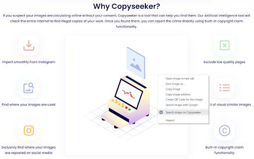 Copyseeker Image Search screenshot