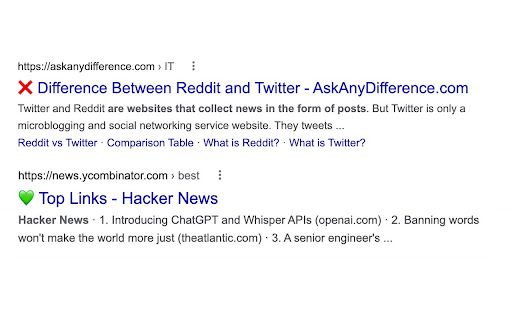 Discontent Chrome Extension screenshot