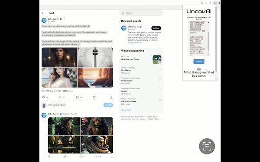 UncovAI screenshot