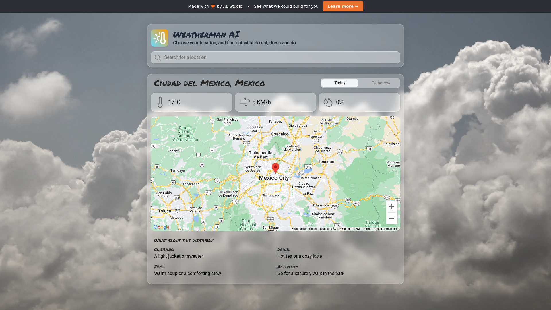 Weatherman AI screenshot