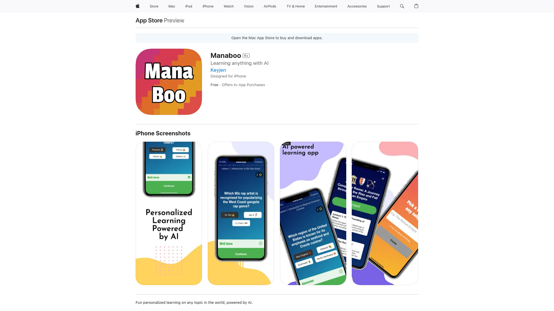 Manaboo screenshot