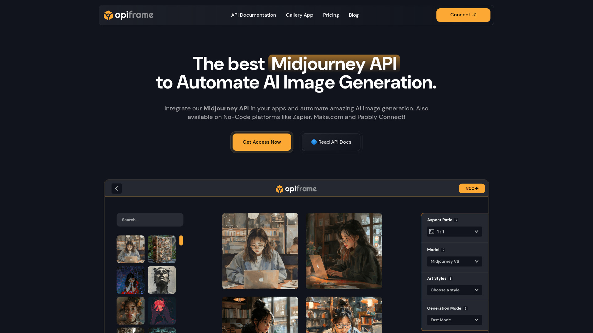 Apiframe screenshot