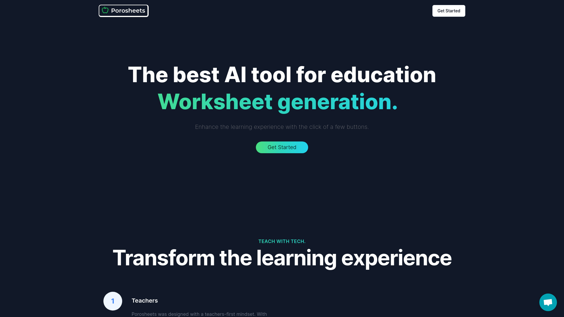 Porosheets screenshot