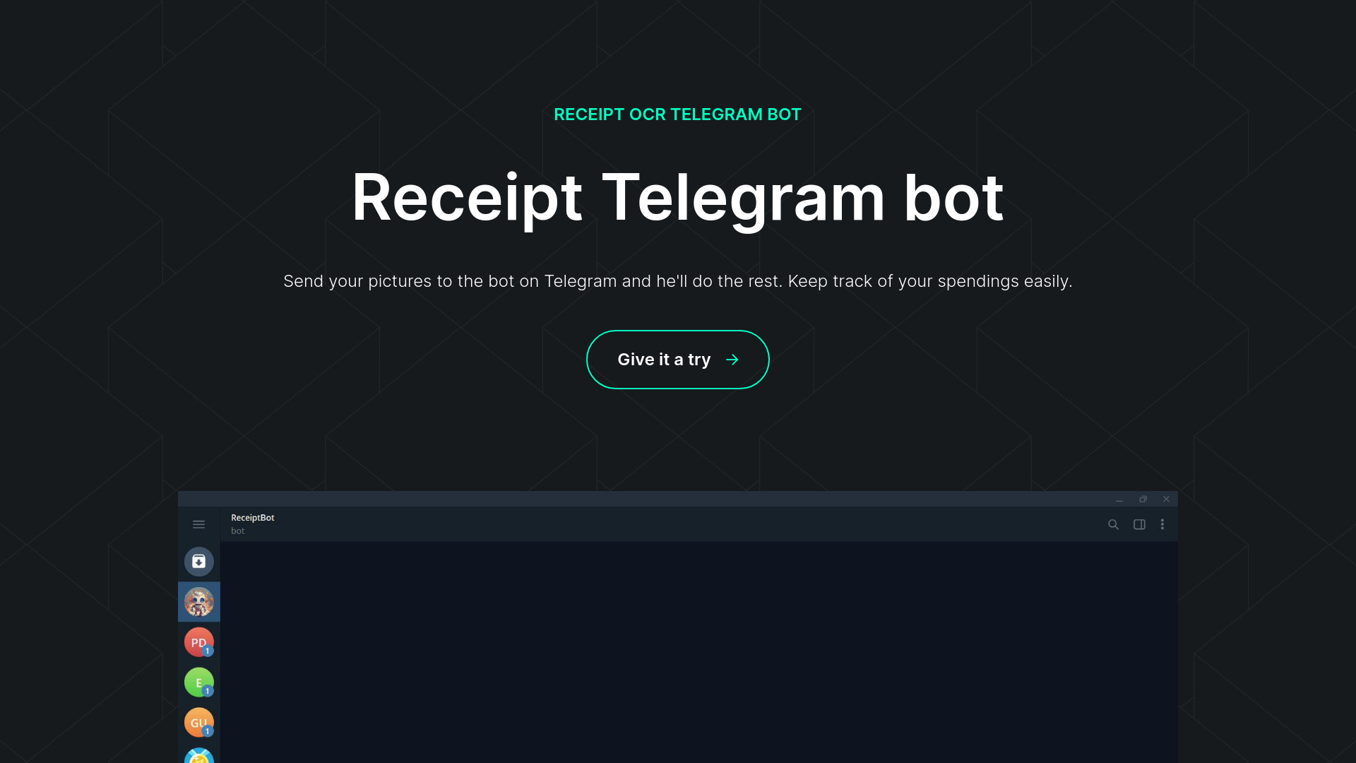 Receipt Telegram Bot screenshot