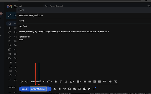 Simplified screenshot