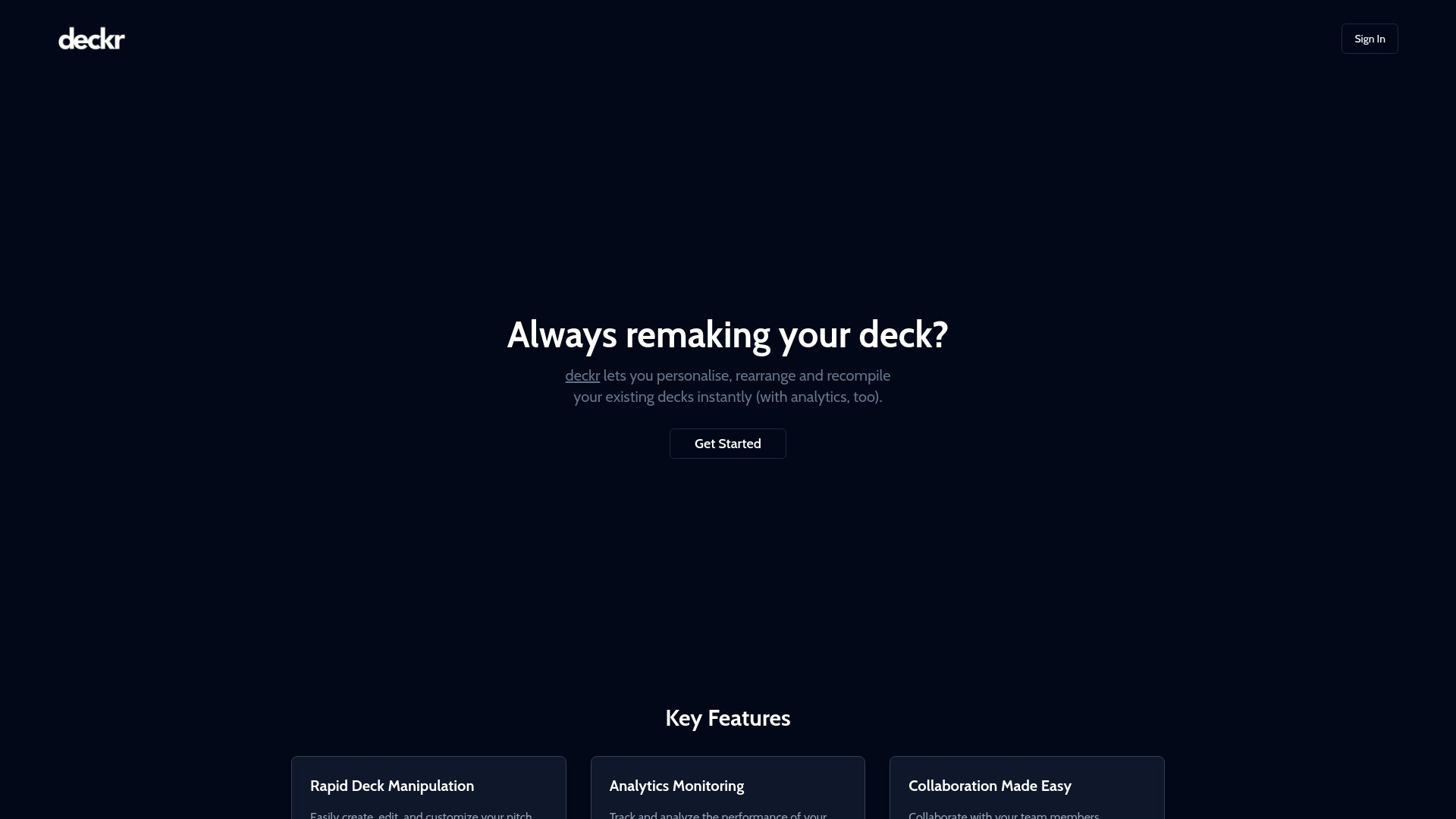 deckr screenshot