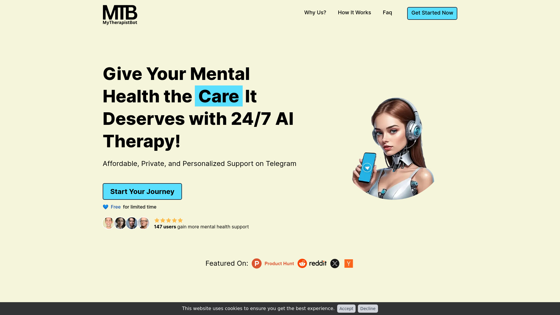 MyTherapistBot screenshot