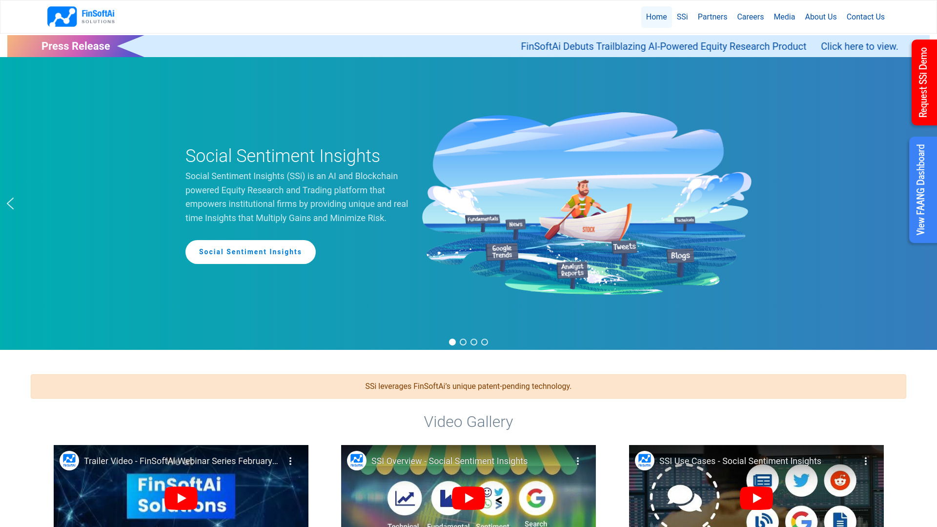 FinSoftAi - Social Sentiment Insights (SSi) screenshot