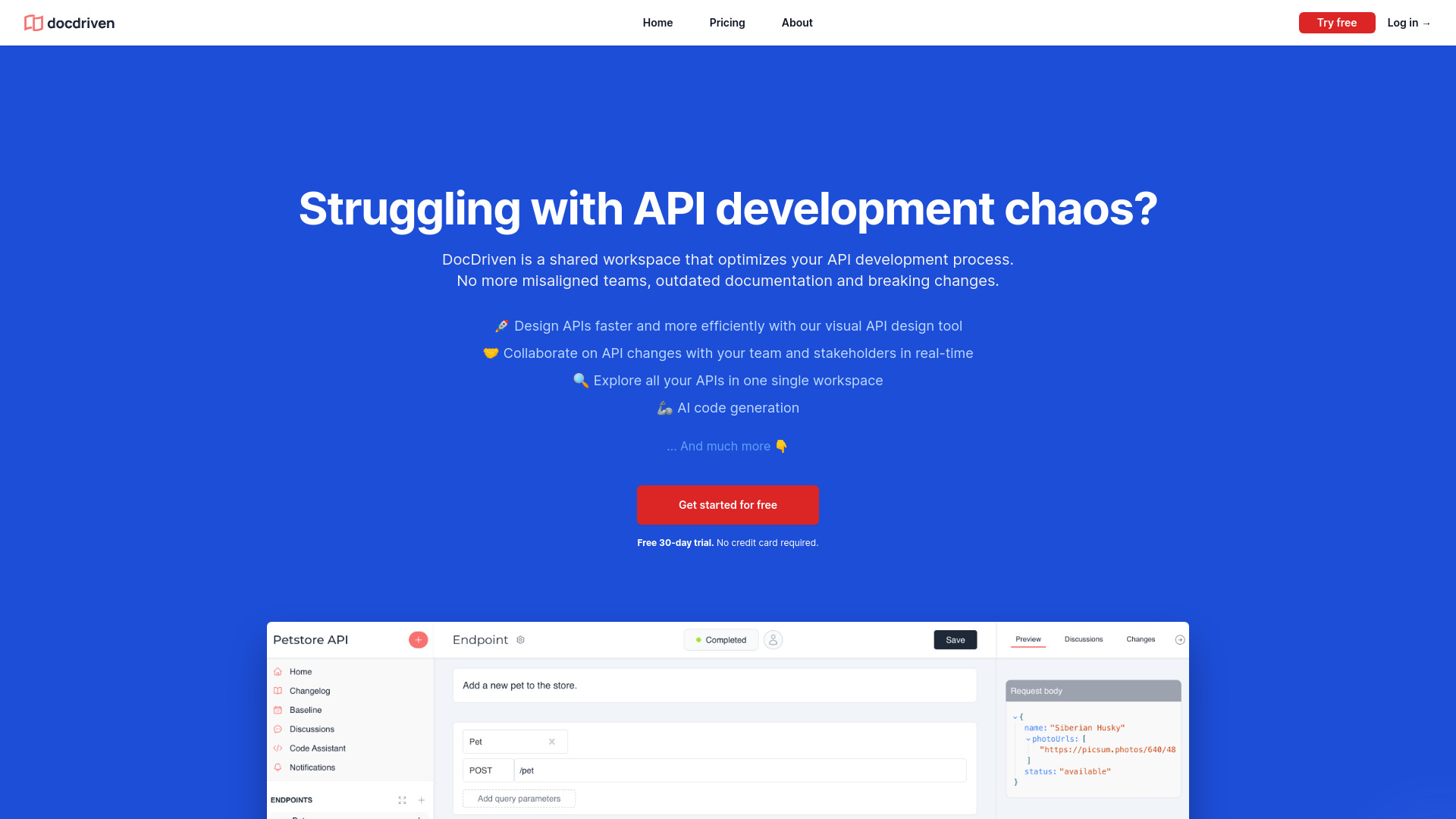 DocDriven screenshot
