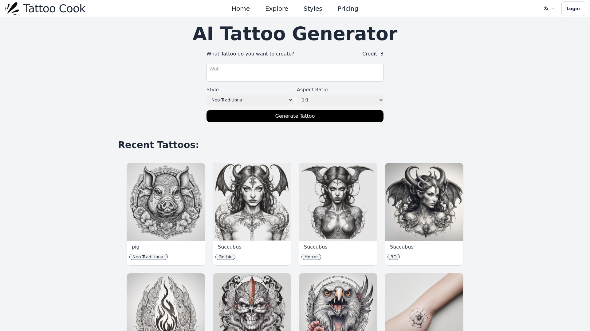 Tattoo Cook screenshot