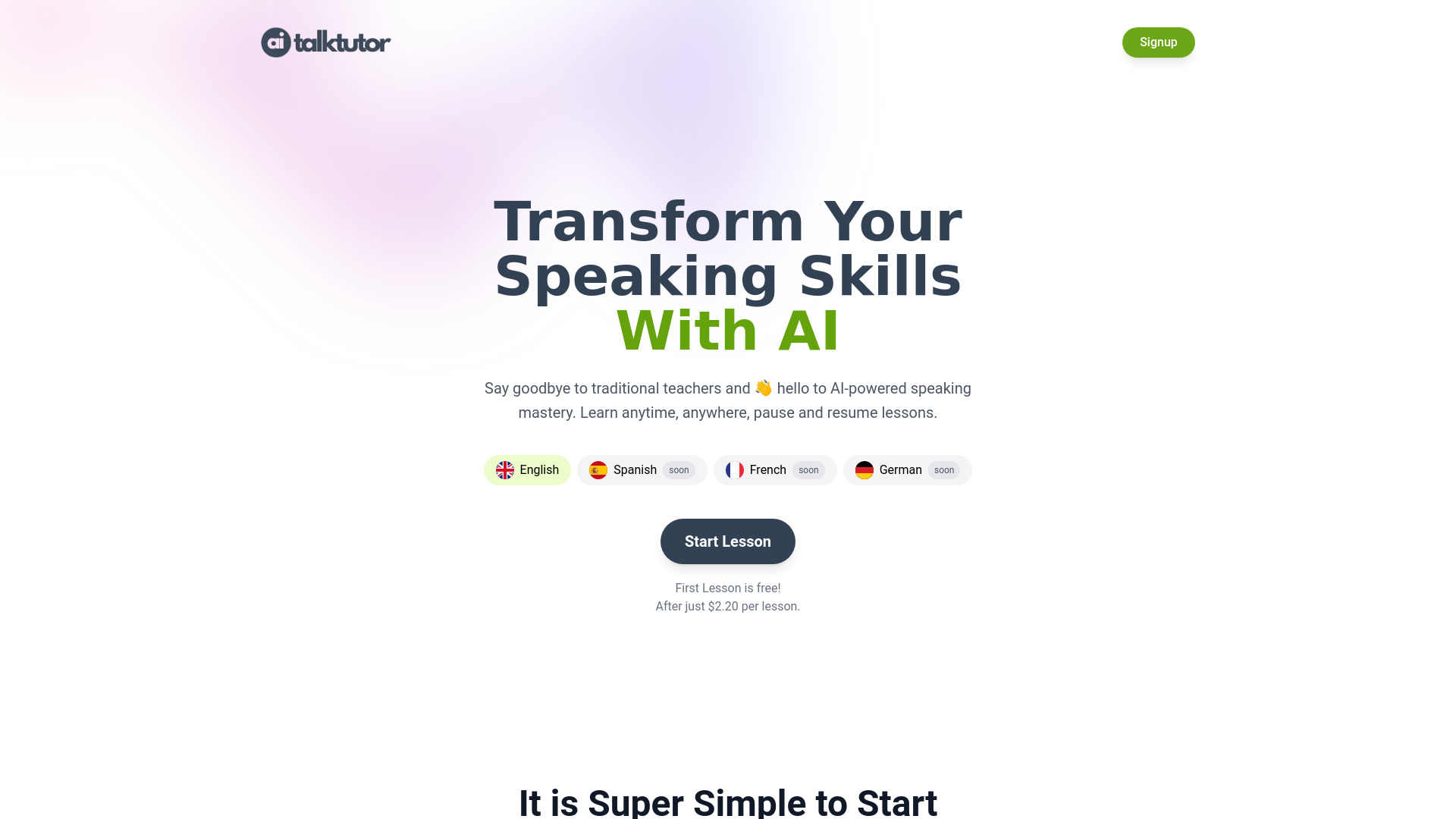 AiTalkTutor screenshot