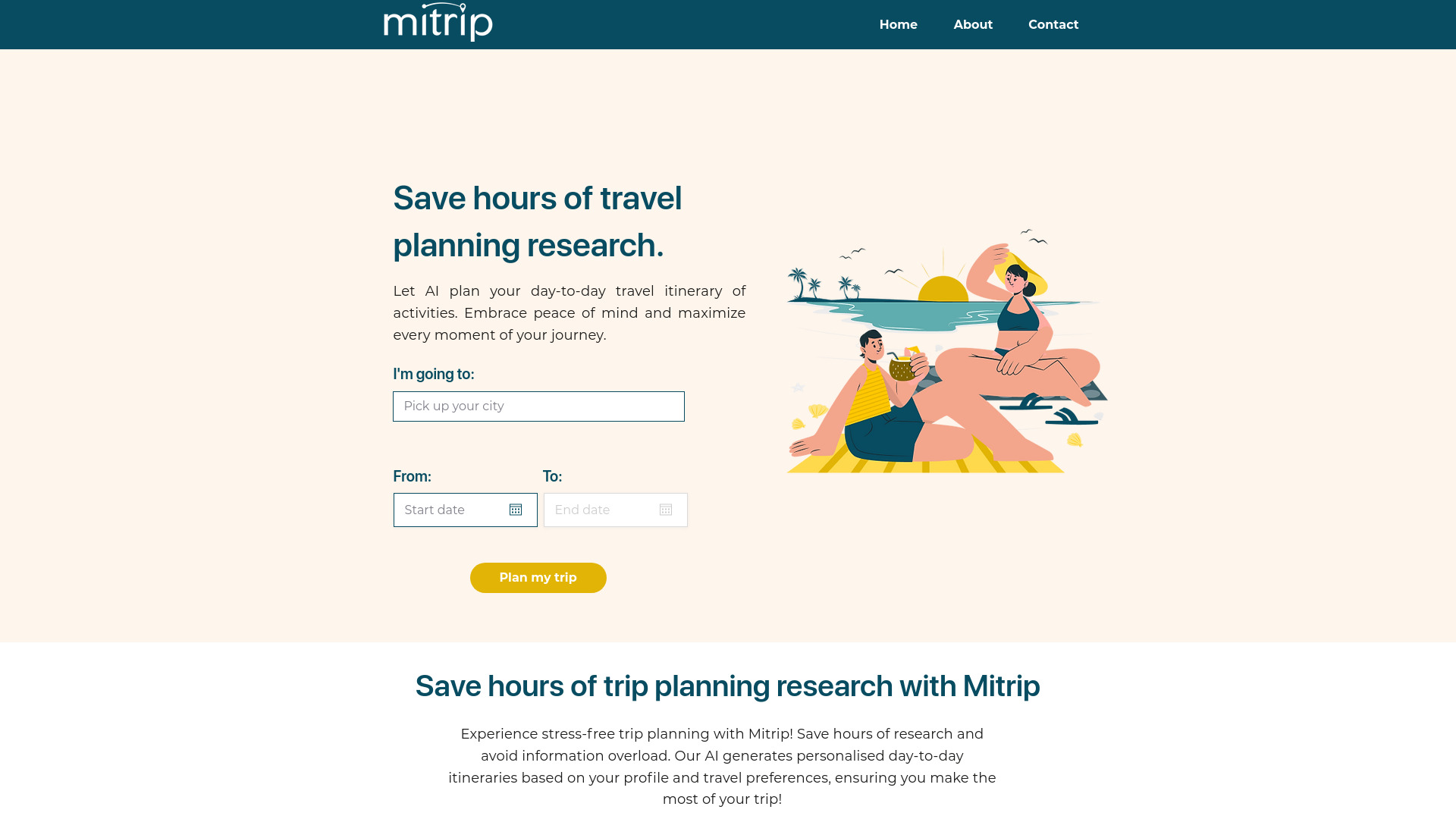 Mitrip screenshot