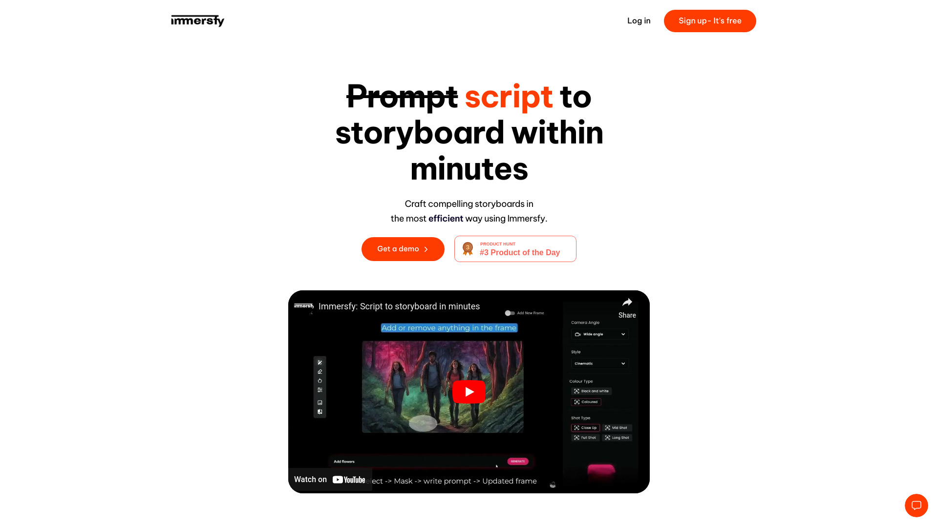 Immersfy screenshot