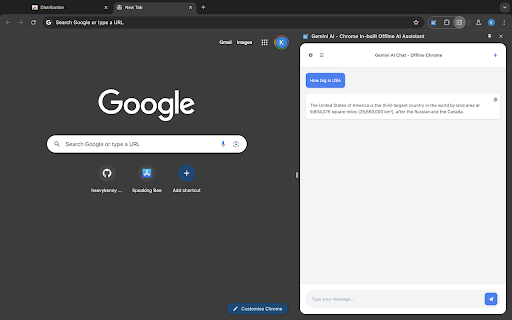 Gemini AI - Chrome In-built Offline AI Assistant screenshot