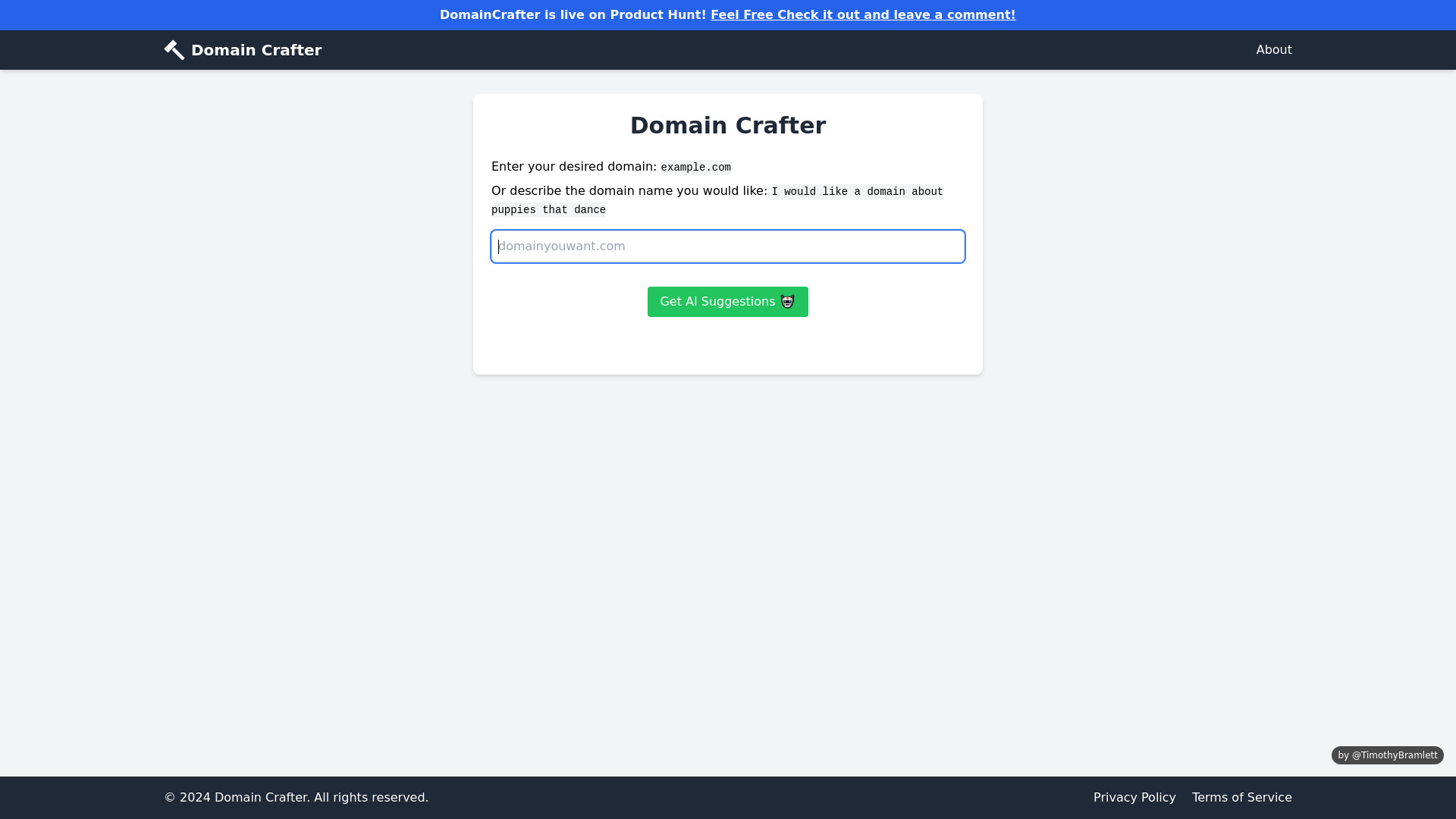 Domain Crafter screenshot