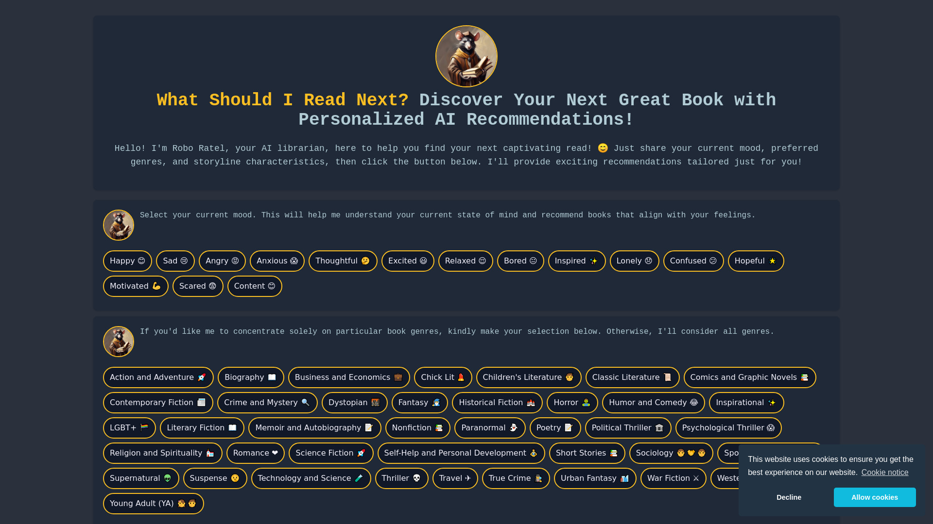 What Should I Read Next? screenshot