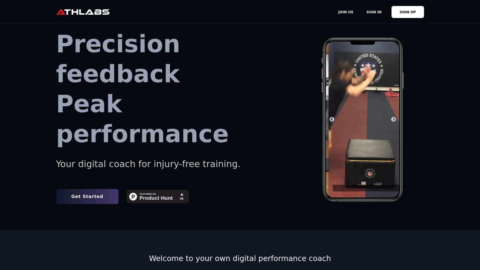 Athlabs screenshot