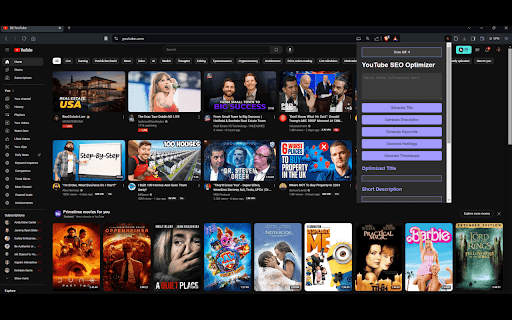 YouTube Video Script Generator screenshot