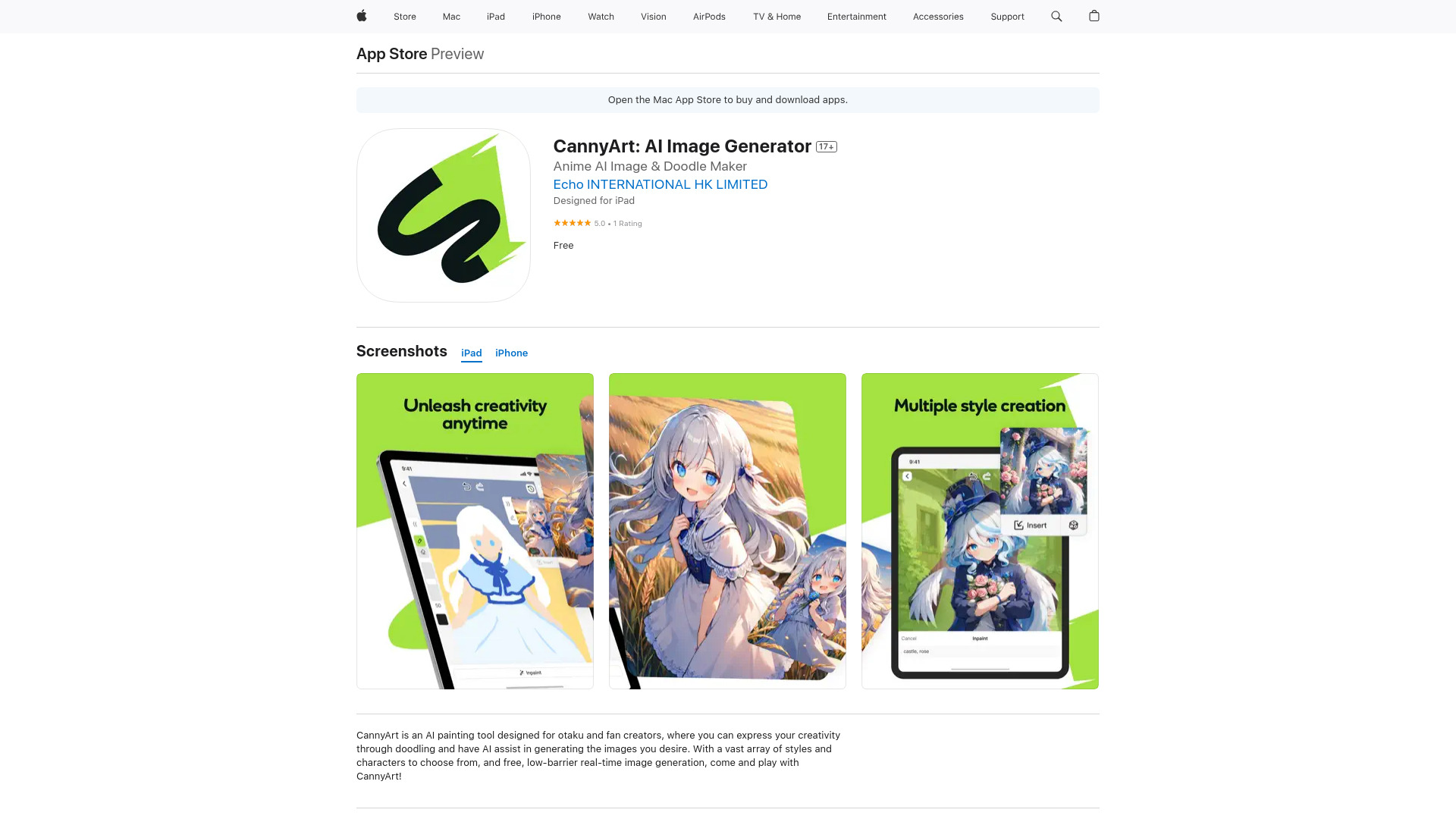 CannyArt screenshot