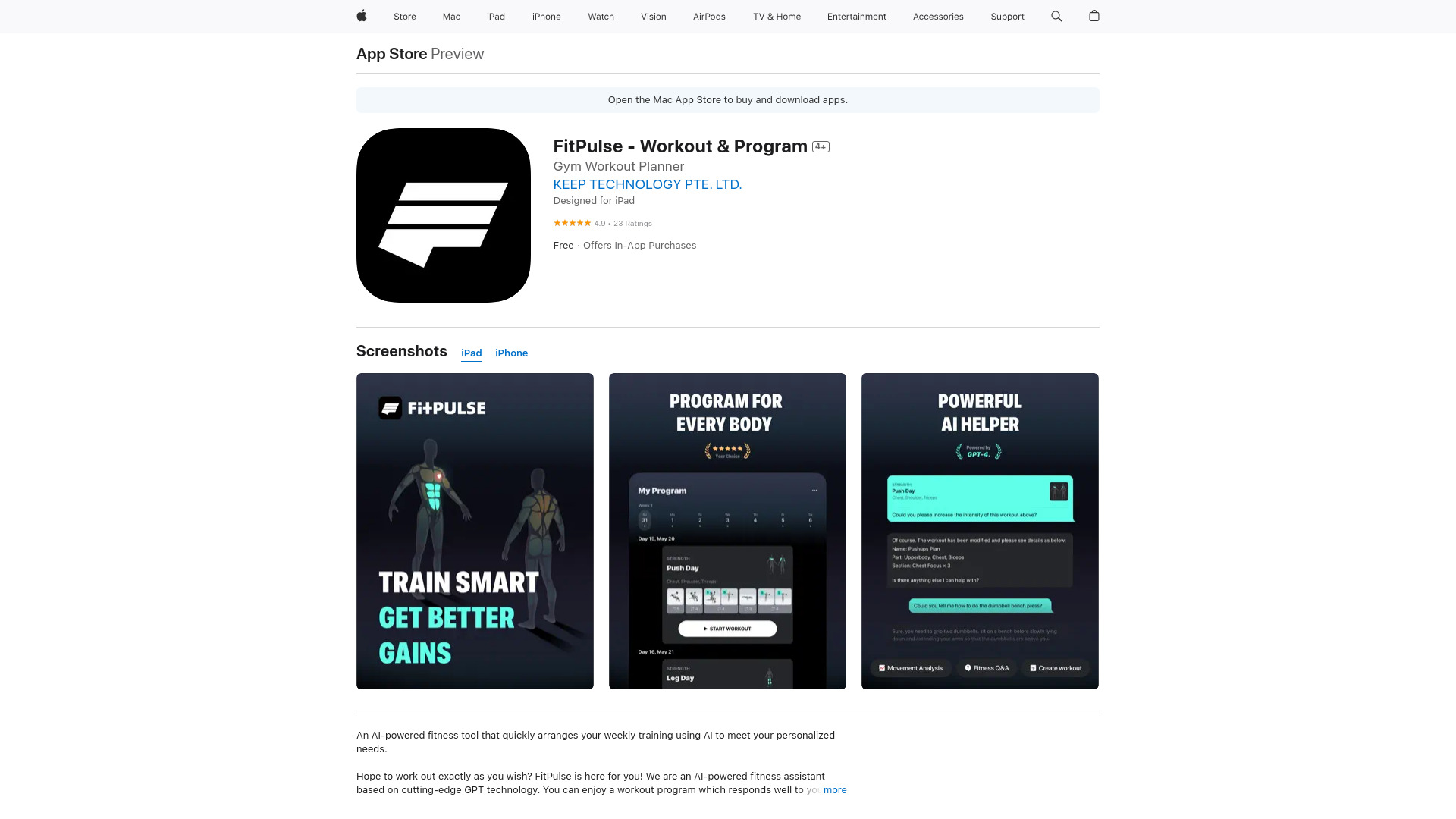 FitPulse - AI Fitness Trainer screenshot