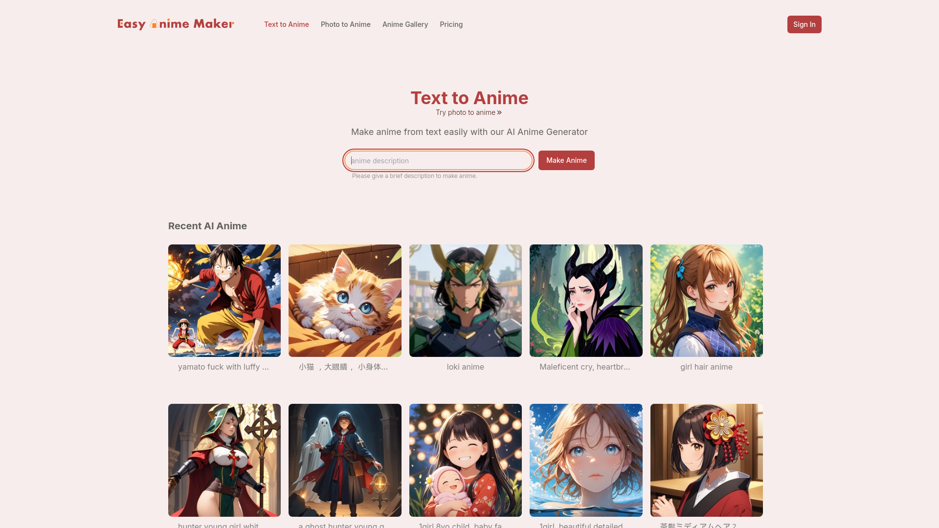 Easy Anime Maker screenshot