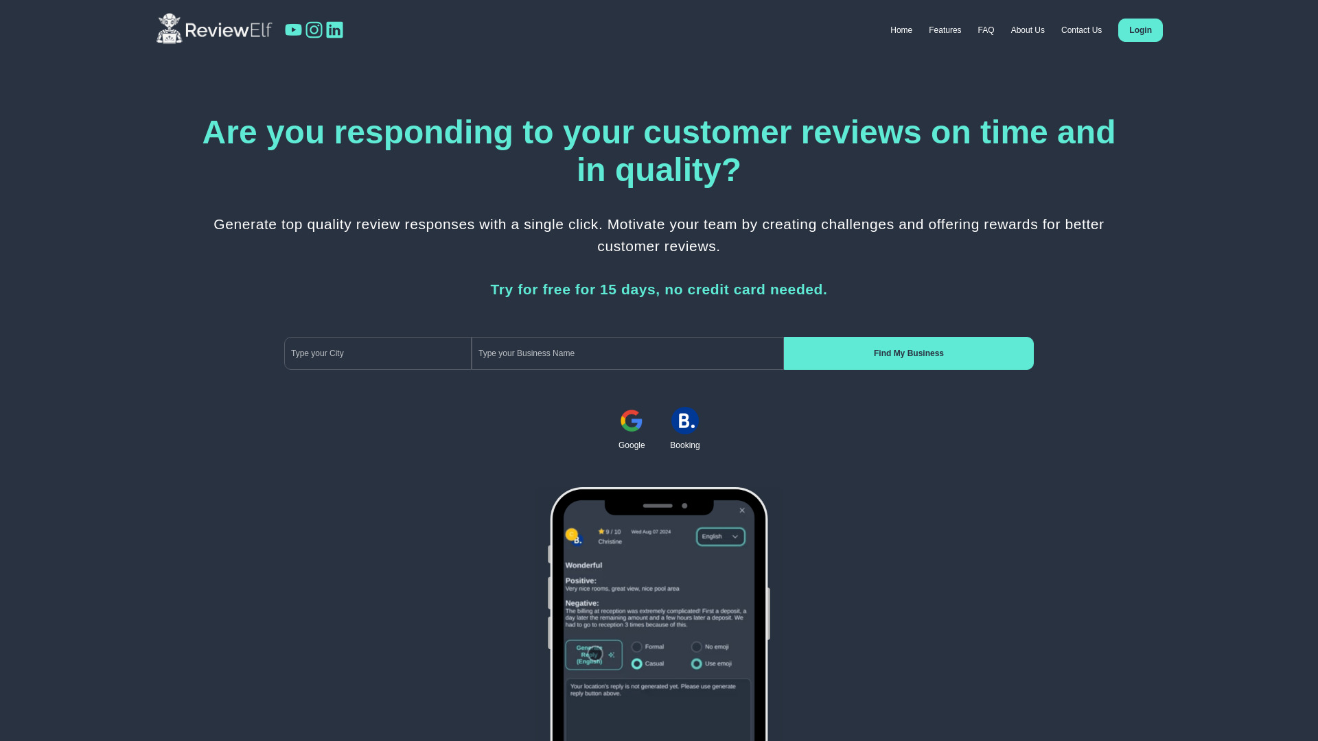 ReviewElf screenshot