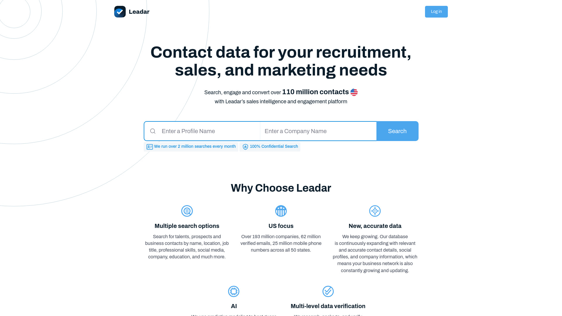 Leadar screenshot