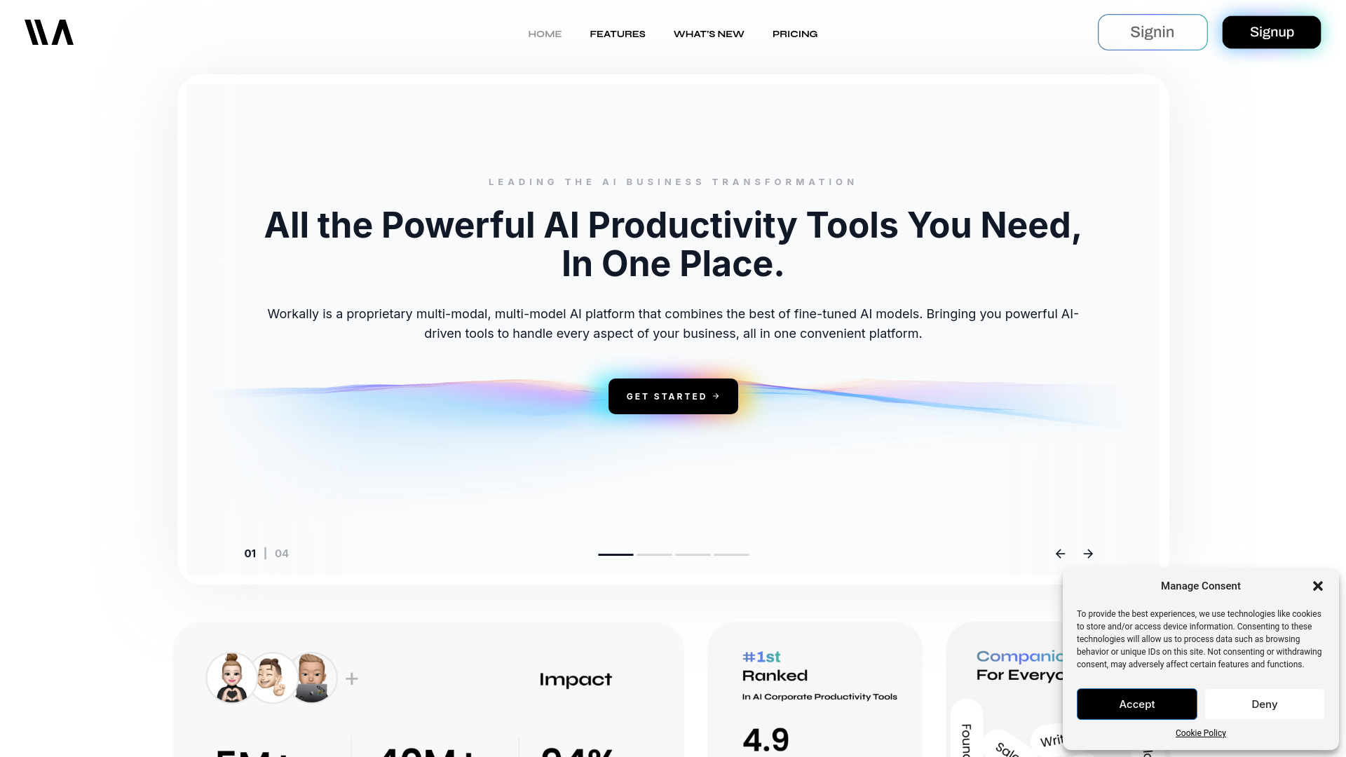 Workally screenshot