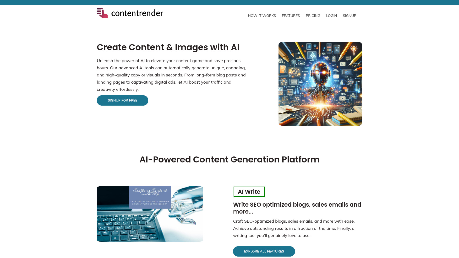 Content Render screenshot