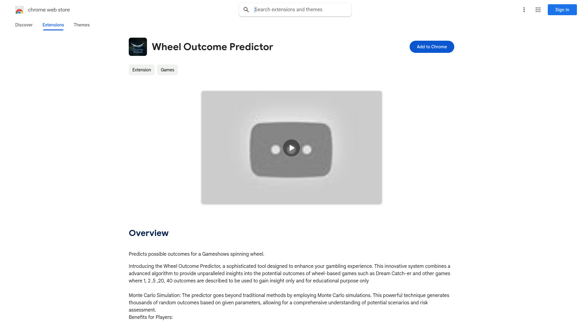 Wheel Outcome Predictor screenshot