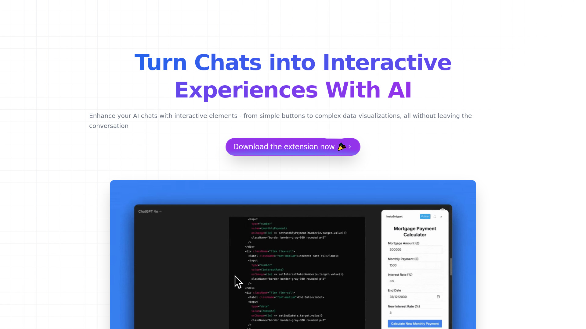 InstaSnippet screenshot