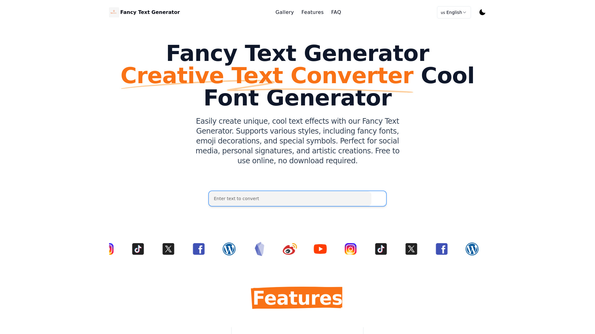 Fancy Text Generator screenshot