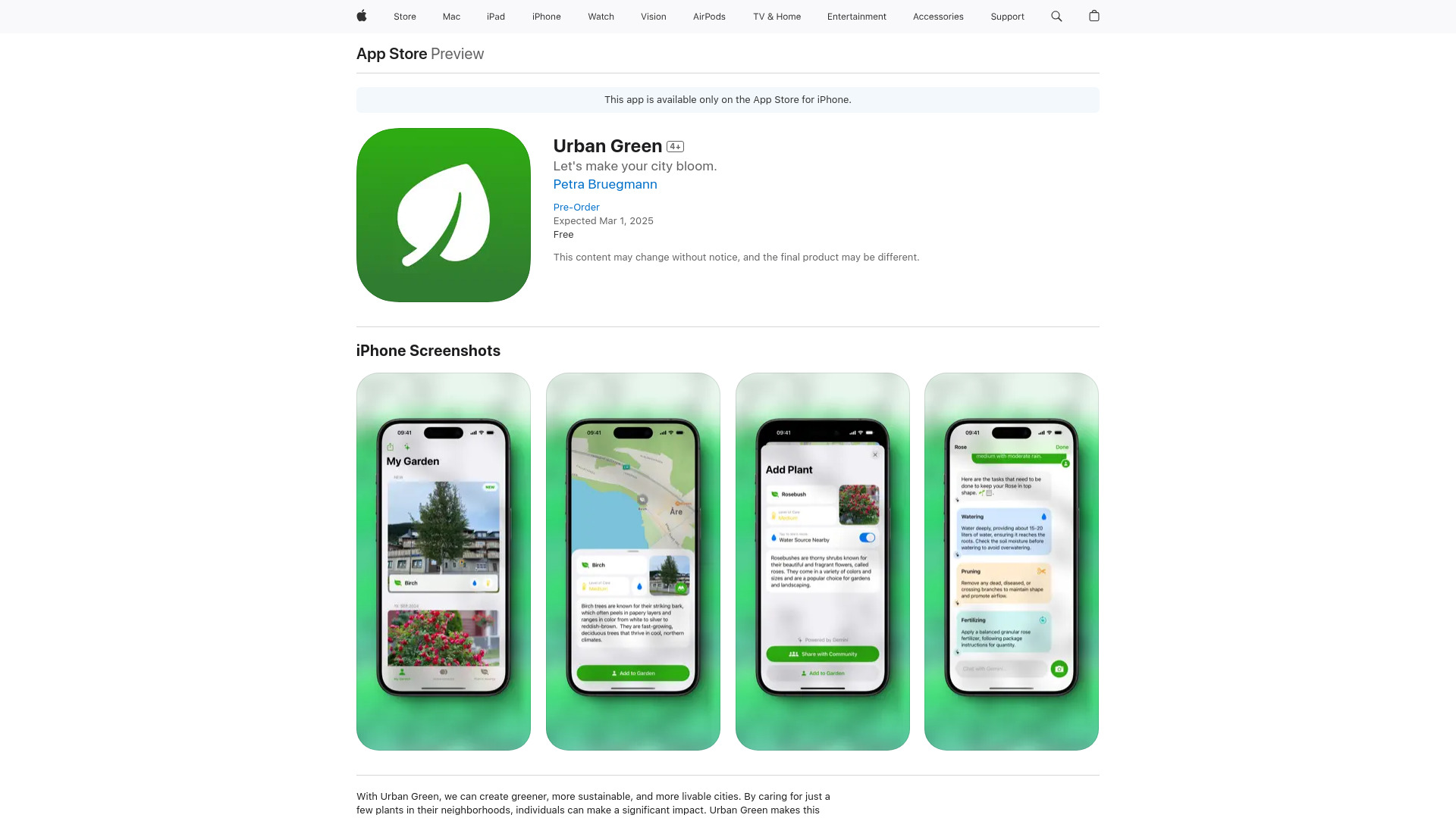 Urban Green screenshot