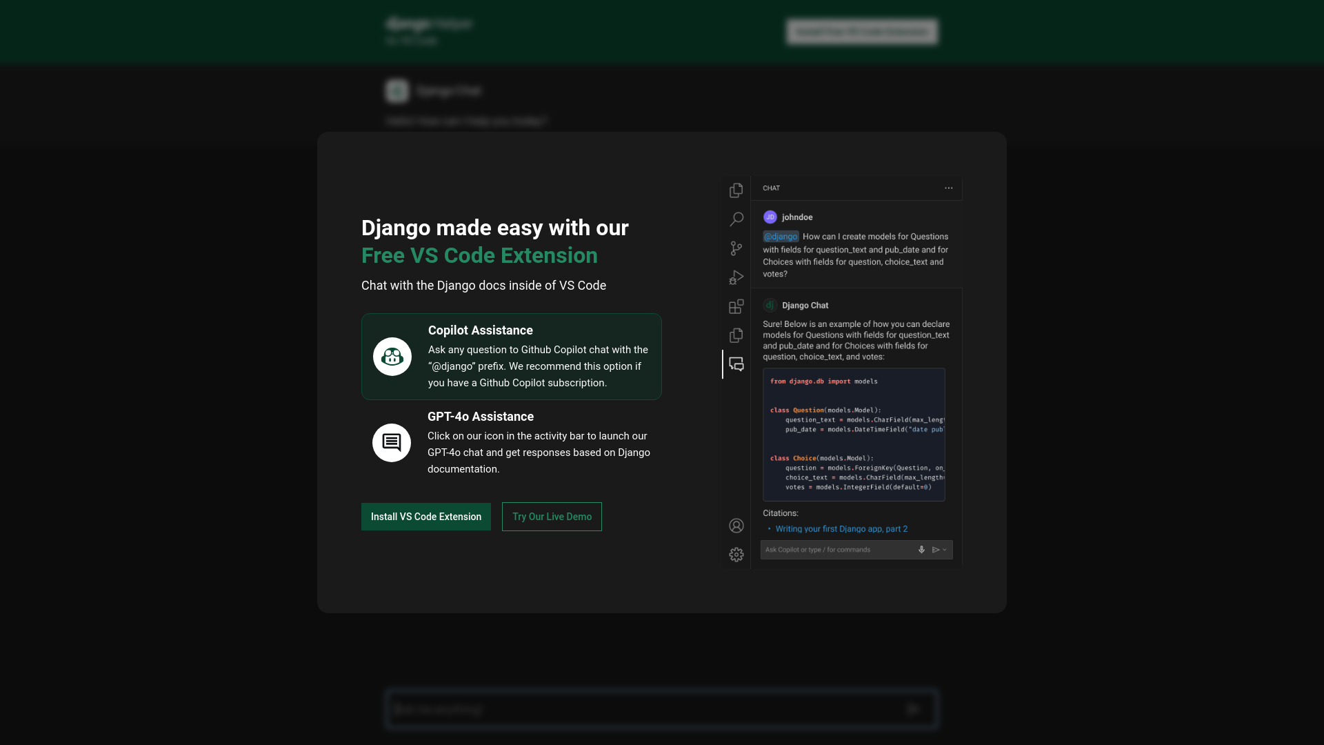 Django Helper screenshot