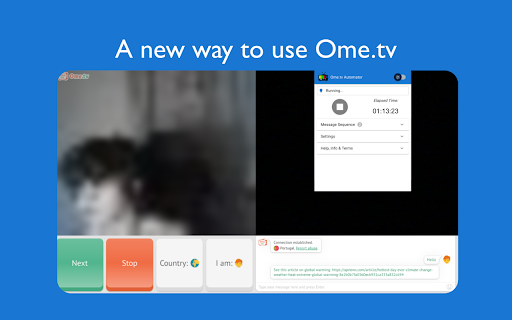 Ome.tv Automator screenshot