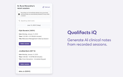 AI Behavioral Health Notes Generator screenshot