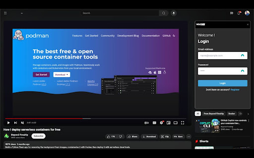 Vidooze screenshot