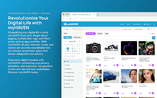 myHAVEN screenshot