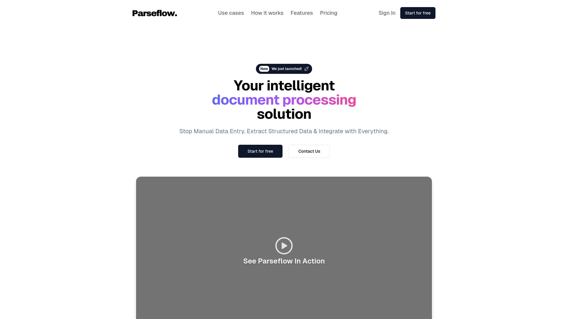 Parseflow screenshot
