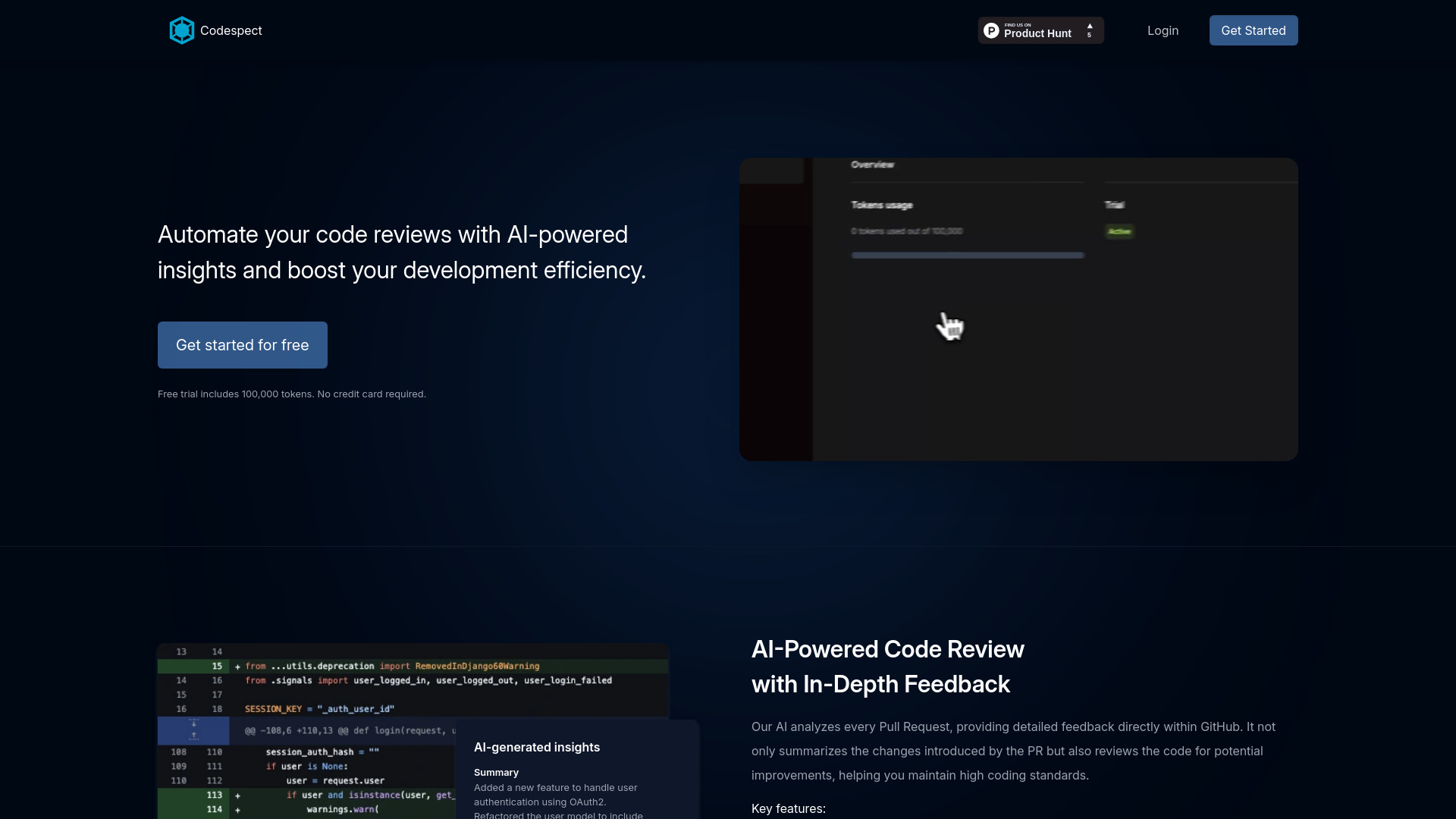Codespect screenshot