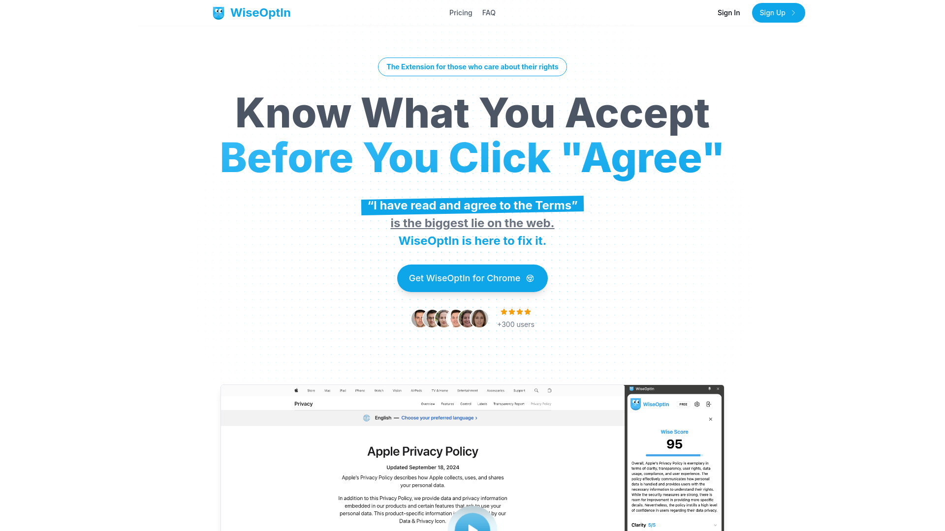 WiseOptIn screenshot